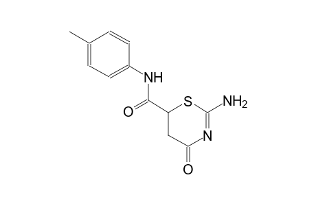 2-amino-N-(4-methylphenyl)-4-oxo-5,6-dihydro-4H-1,3-thiazine-6-carboxamide