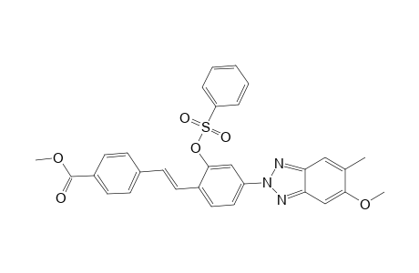 Benzoic acid, 4-[2-[4-(5-methoxy-6-methyl-2H-1,2,3-benzotriazol-2-yl)-2-[(phenylsulfonyl)oxy]phenyl]ethenyl]-, methyl ester