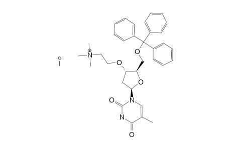 3'-O-(2-TRIMETHYLAMMONIUMETHYL)-5'-O-TRITYLTHYMIDINE-IODIDE