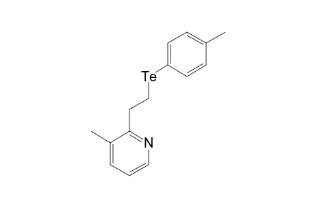 2-[2-(4-METHYLPHENYL)-TELLUROETHYL]-3-METHYL-PYRIDINE