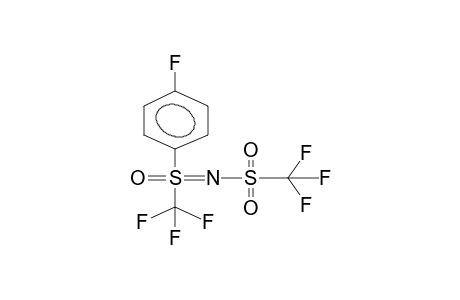 N-[(Trifluoromethyl)sulfonyl]-S-(trifluoromethyl)-S-(p-fluorophenyl)-sulfoximine