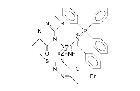 (N-3-BR-bzl-triphe-phosphoranylidenamino)-N,N'-bis(6-me-3-me-S-5-oxo-4,5-dihydro-1,2,4-triazin-4-yl)carbodiimide betaine