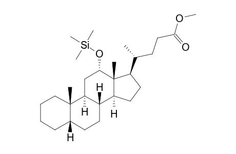 12-ALPHA-TRIMETHYLSILYLOXY-5-BETA-METHYLCHOLAN-24-OATE