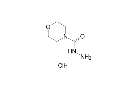 4-morpholinecarboxylic acid, hydrazide, hydrochloride