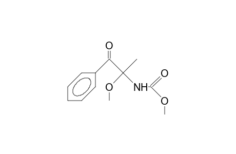 2-Methoxy-2-(N-methoxycarbonylamino)-1-phenyl-propanone