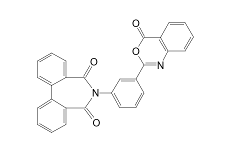 5H-dibenz[c,e]azepine-5,7(6H)-dione, 6-[3-(4-oxo-4H-3,1-benzoxazin-2-yl)phenyl]-