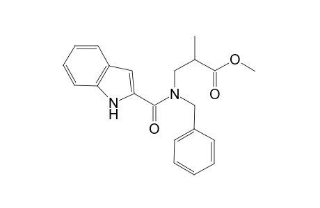 N-benzyl-N-[(indol-2-yl)carbonyl]-2-methyl-beta-alanine, methyl ester