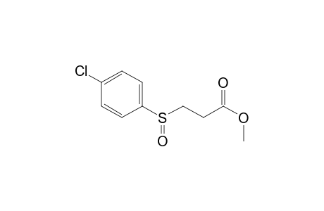 (+-) Methyl 3-[(4-chlorophenyl)sulfinyl]propanoate