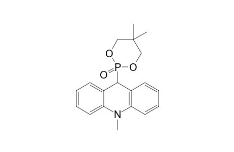 9-(5',5'-Dimethyl-2'-oxo-2'-.lambda.5-[1',3',2']dioxaphosphoran-2'-yl)-10-methylacridane