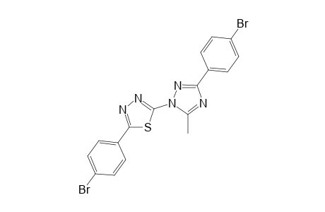 2-(5-Methyl-3-(4-bromophenyl)-1H-[1,2,4]triazol-1-yl)-5-(4-bromophenyl)-1,3,4-thiadiazoles