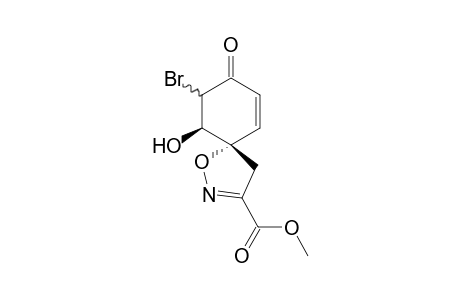 5-Bromo-6-hydroxyspiro[4,5-dihydroisoxazole-5,1'-cyclohex-2'-en-4'-one]-3'-carboxylic acid methyl ester