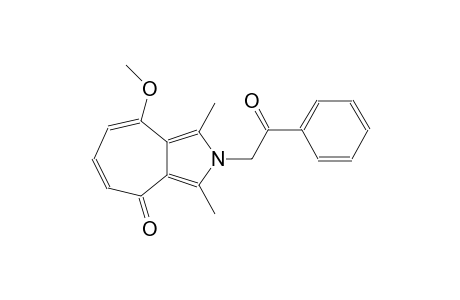 Cyclohepta[c]pyrrol-4(2H)-one, 8-methoxy-1,3-dimethyl-2-(2-oxo-2-phenylethyl)-