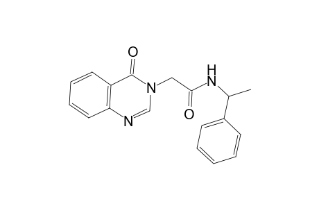 2-(4-ketoquinazolin-3-yl)-N-(1-phenylethyl)acetamide