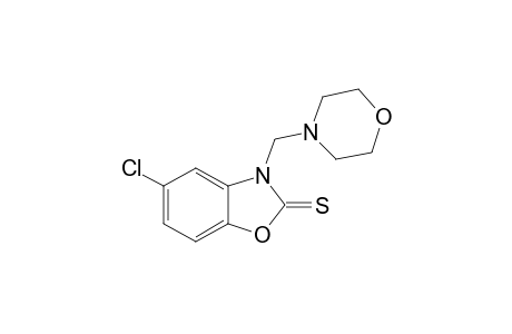 5-Chloro-3-(4-morpholinylmethyl)-1,3-benzoxazole-2(3H)-thione