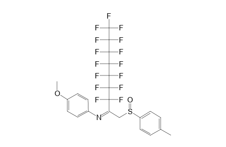 [S(S)]-2-(Z)-(PARA-ANISYLIMINO)-(2-PERFLUOROHEPTYL)-ETHYL-1-PARA-TOLYLSULFOXIDE