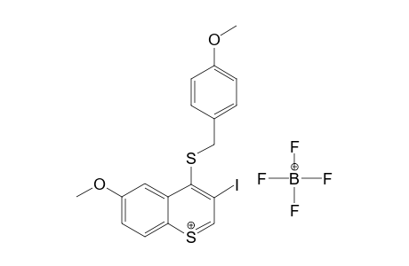 1H-3-Iodo-4-(4-methoxybenzylthio)-6-methoxybenzothiopyrylium tetrafluoroborate