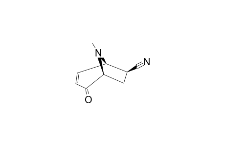 8-METHYL-2-OXO-8-AZABICYCLO-[3.2.1]-OCT-3-ENE-6-EXO-CARBONITRILE