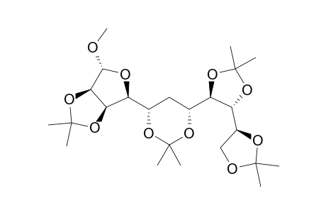 METHYL_3X2,3:5,7:8,9:10,11-TETRA-O-ISOPROPYLIDENE-L-MANNO-ALPHA-D-MANNO-UNDECOFURANOSE