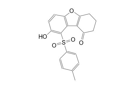 dibenzo[b,d]furan-1(2H)-one, 3,4-dihydro-8-hydroxy-9-[(4-methylphenyl)sulfonyl]-