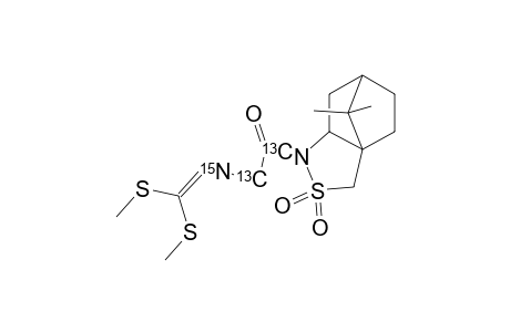 (2R)-N-[BIS-(METHYL-SULFANYL)-METHYLENE-[1,2-13C2,15N]-GLYCYL]-BORNANE-10,2-SULTAM