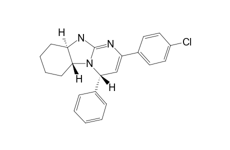 RAC-2-(4-CHLORPHENYL)-4-ALPHA-PHENYL-TRANS-5A-ALPHA-4,5A,6,7,8,9,9A,10-OCTAHYDROPYRIMIDO-[1,2-A]-BENZIMIDAZOL