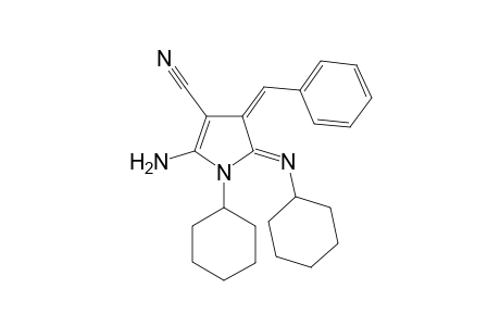 (Z)-2-Amino-4-((Z)-benzylidene)-1-cyclohexyl-5-(cyclohexylimino)-4,5-dihydro-1H-pyrrole-3-carbonitrile