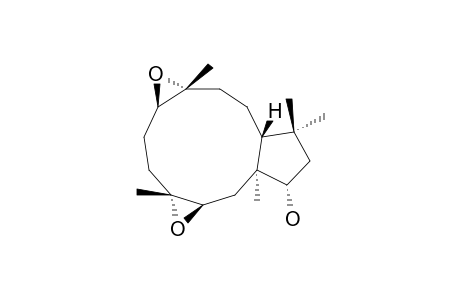 (1S*,3S*,4S*,7S*,8S*,11S*,14R*)-3,4:7,8-DIEPOXY-1,4,8,12,12-PENTAMETHYLBICYClO-[9.3.0]-TETRADECAN-14-OL