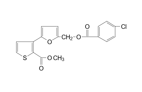 3-[5-(HYDROXYMETHYL)-2-FURYL]-2-THIOPHENECARBOXYLIC ACID, METHYL ESTER, p-CHLOROBENZOATE (ESTER)