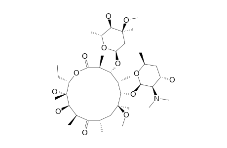 (2'S,3'R)-3'-DEDIMETHYLAMINO-2'-DEHYDROXY-2'-DIMETHYLAMINO-3'-HYDROXY-6-O-METHYLERYTHROMYCIN_A