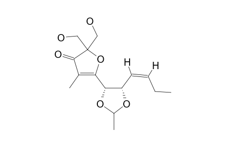 5-[(1S,2S,Z)-1,2-(ETHYLIDENEDIOXY)-HEX-3-ENYL]-2,2-BIS-(HYDROXYMETHYL)-4-METHYLFURAN-3(2H)-ONE