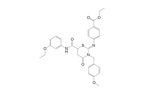 ethyl 4-{[(2Z)-6-[(3-ethoxyanilino)carbonyl]-3-(4-methoxybenzyl)-4-oxotetrahydro-2H-1,3-thiazin-2-ylidene]amino}benzoate