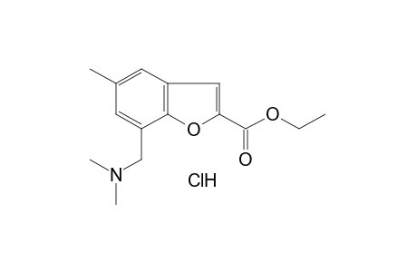 7-[(dimethylamino)methyl]-5-methyl-2-benzofurancarboxylic acid, ethyl ester, hydrochloride