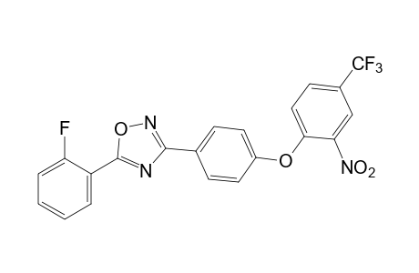 5-(o-FLUOROPHENYL)-3-{p-[(2-NITRO-alpha,alpha,alpha-TRIFLUORO-p-TOLYL)OXY]PHENYL}-1,2,4-OXADIAZOLE