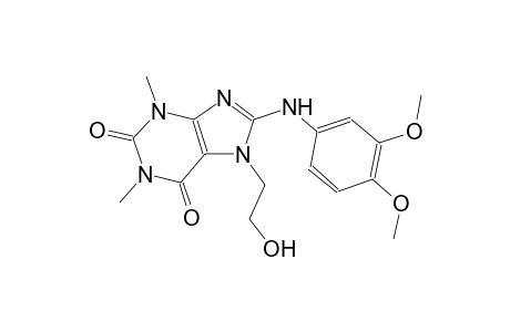 1H-purine-2,6-dione, 8-[(3,4-dimethoxyphenyl)amino]-3,7-dihydro-7-(2-hydroxyethyl)-1,3-dimethyl-