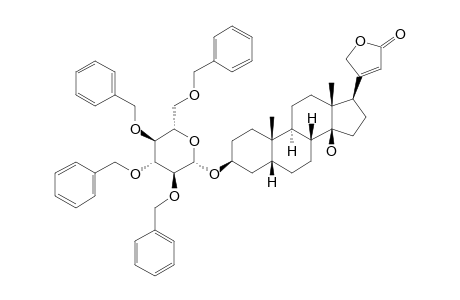 (3-BETA,5-BETA,14-BETA,17-BETA)-3-[(2,3,4,6-TETRA-O-BENZYL-BETA-L-GLUCOPYRANOSYL)-OXY]-14-HYDROXY-CARD-20(22)-ENOLIDE