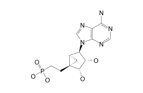 (1'-S,2'-R,3'-S,4'-R,5'-S)-4'-(6-AMINOPURIN-9-YL)-2',3'-(DIHYDROXY)-1'-(PHOSPHONOETHENYL)-BICYCLO-[3.1.0]-HEXANE