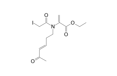 ETHYL-(E)-2-[N-(5-OXOHEX-3-ENYL)-2-IODOETHANAMIDO]-PROPENOATE