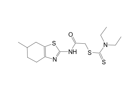 2-[(6-methyl-4,5,6,7-tetrahydro-1,3-benzothiazol-2-yl)amino]-2-oxoethyl diethyldithiocarbamate