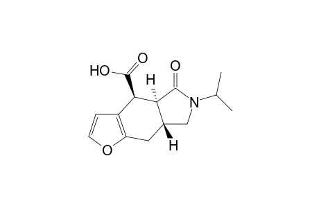 (4RS,4aRS,7aSR)-5-Oxo-6-(propan-2-yl)-4a,5,6,7,7a,8-hexahydro-4H-furo[2,3-f]isoindole-4-carboxylic acid