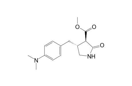 Methyl (3RS,4RS)-4-[4-(dimethylamino)benzyl]-2-oxopyrrolidine-3-carboxylate