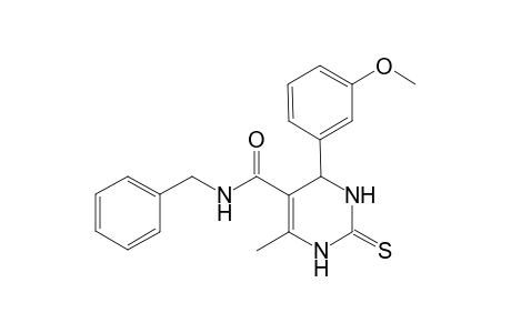 N-benzyl-4-(3-methoxyphenyl)-6-methyl-2-thioxo-1,2,3,4-tetrahydro-5-pyrimidinecarboxamide