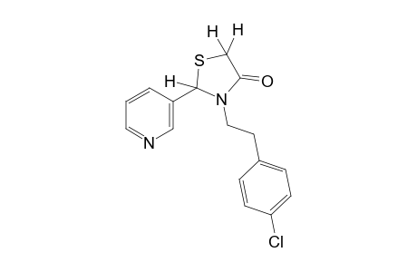 3-(p-chlorophenethyl)-2-(3-pyridyl)-4-thiazolidinone