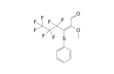 (Z)-3-(Septifluoropropyl)-2-methoxy-3-phenylthiopropenal