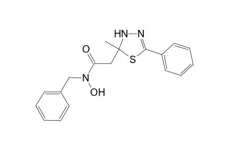 N-(benzyl)-N-hydroxy-2-(2-methyl-5-phenyl-3H-1,3,4-thiadiazol-2-yl)acetamide