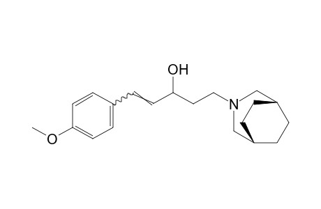 alpha-(p-methoxystyryl)-3-azabicyclo[3.2.2]nonane-3-propanol