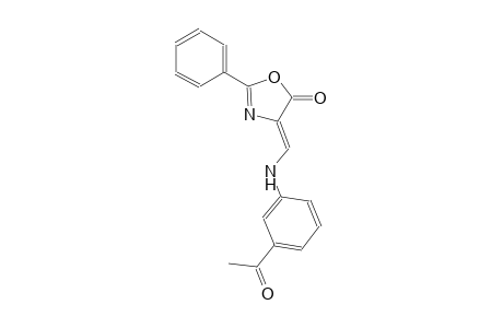 (4Z)-4-[(3-acetylanilino)methylene]-2-phenyl-1,3-oxazol-5(4H)-one