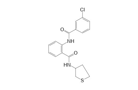 3-chloro-N'-(tetrahydro-3-thienyl)-N,2'-bibenzamide