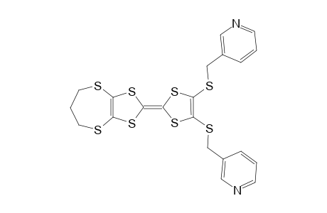 4,5-BIS-(3-PICOLYLTHIO)-4',5'-TRIMETHYLENEDITHIOTETRATHIAFULVALENE