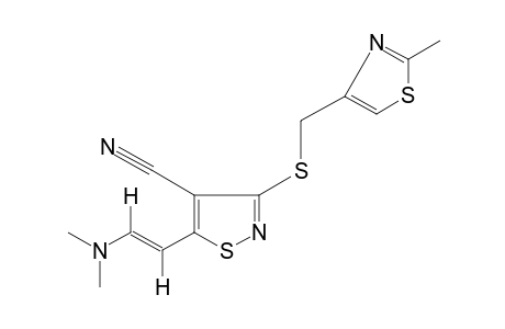 trans-5-[2-(DIMETHYLAMINO)VINYL]-3-{[(2-METHYL-4-THIAZOLYL)METHYL]THIO}-4-ISOTHIAZOLECARBONITRILE