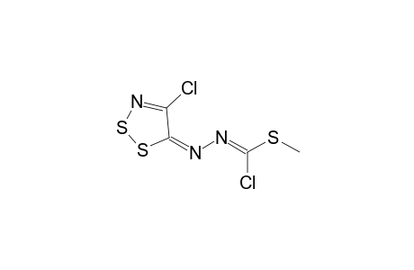 3-Chloro-1-(4-chloro-5H-1,2,3-dithiazol-5-ylidene)-3-methylsulfanyl-1,2-diazaprop-2-ene